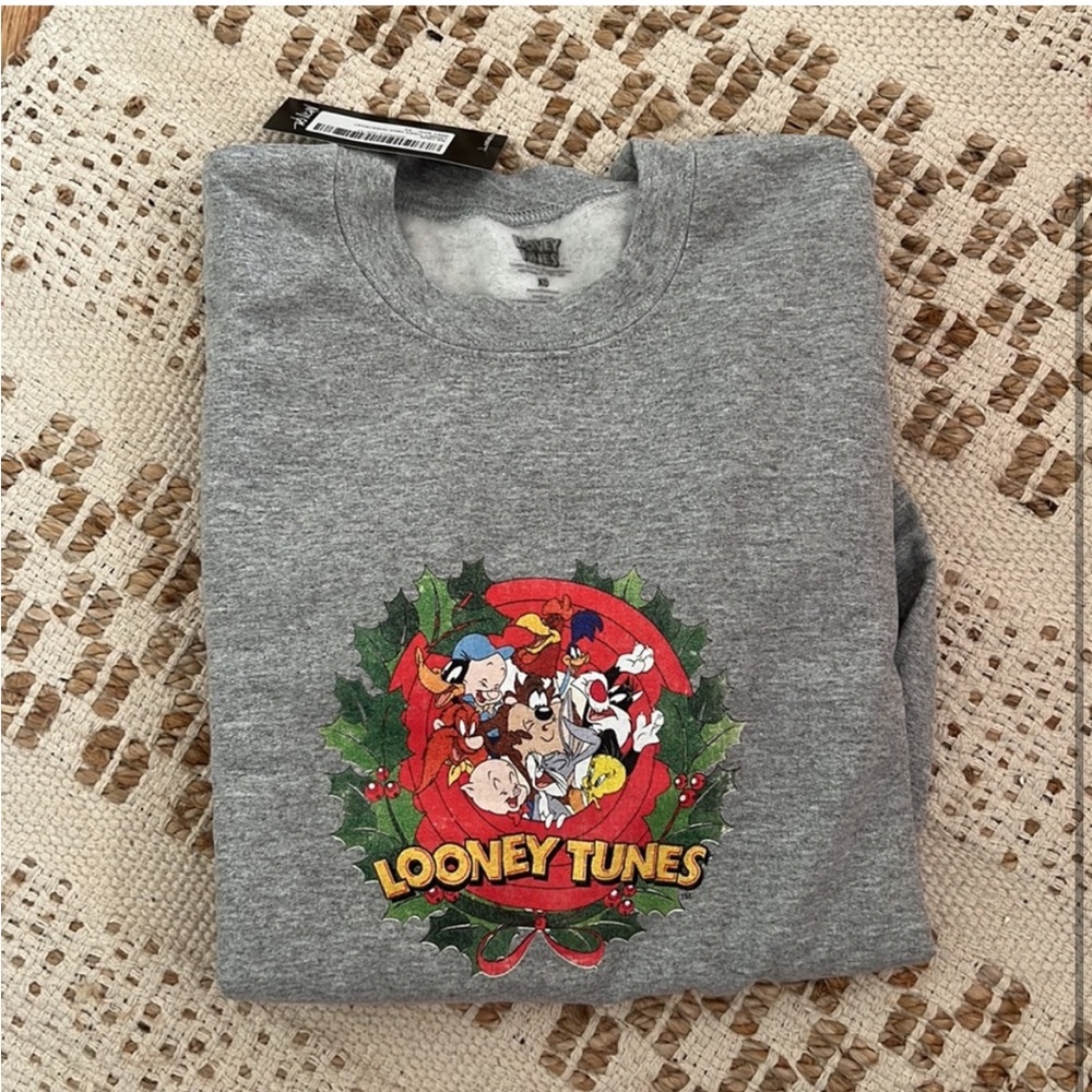 NWT Nastygal Looney Tunes Christmas Sweater - Picture 2 of 2